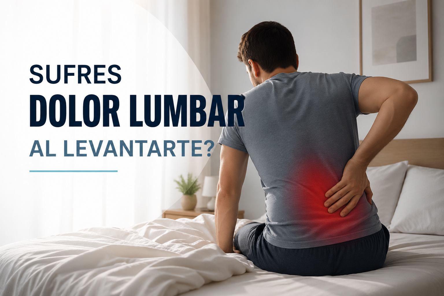 Dolor lumbar al levantarte
